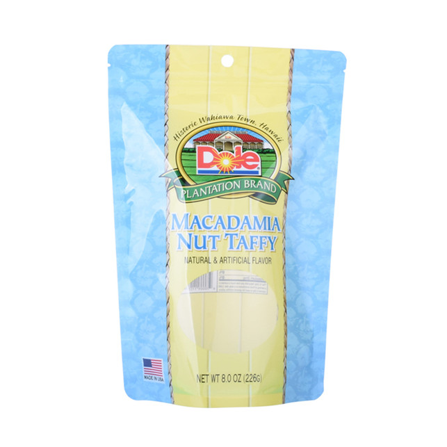 Green PE Recycling pink salt pouches design with zipper