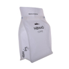 Compostable Custom Design Resealable Zipper Craft Paper Flat Bottom Bags