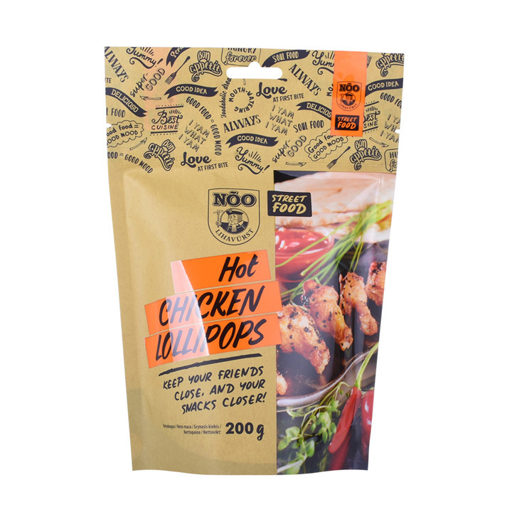 Custom Printed Barrier Stand Up Metallized Pouch Bags