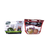 Recyclable package materials for fresh fruit with handle