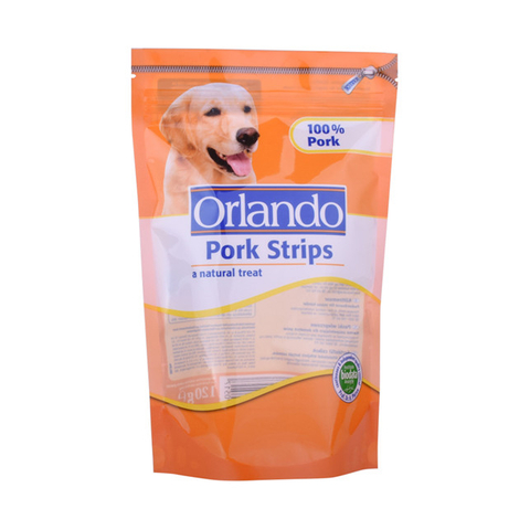 Recycling stand-up animal food packs with ziplock