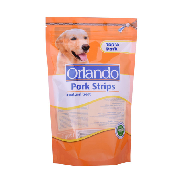 Recycling stand-up animal food packs with ziplock