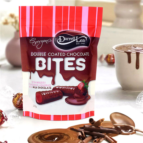 Wholesale Custom Size Colored Printing Stand Up Mixed Chocolate Chip Bags