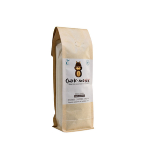 New Design Laminated Material Biodegradable Kraft Paper Flat Bottom Bags for Coffee Packaging