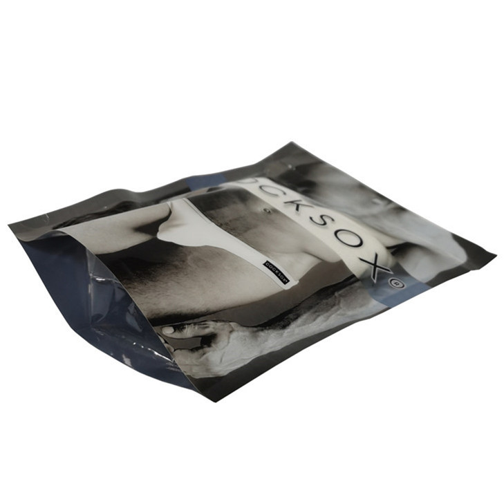 Glossy Finish Colourful Biodegradable Doypack Zipper Bags Manufacturing