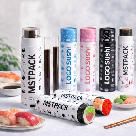Eco-Friendly Sushi Push Pop Tube Recyclable & Food-Grade Packaging