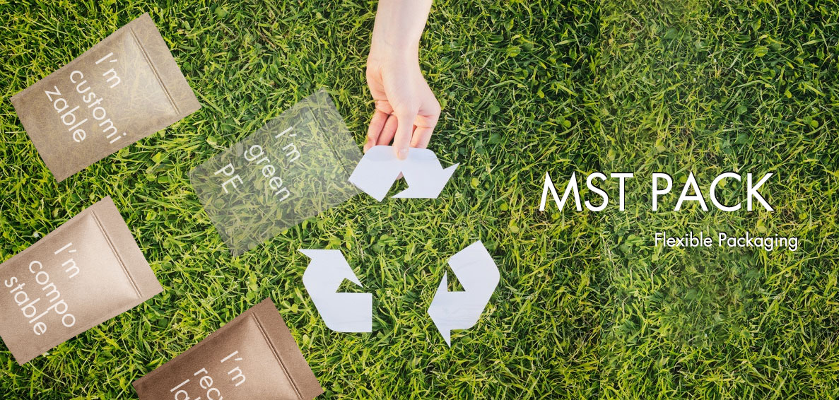 100% Compostable Food Packaging Bags with Zipper