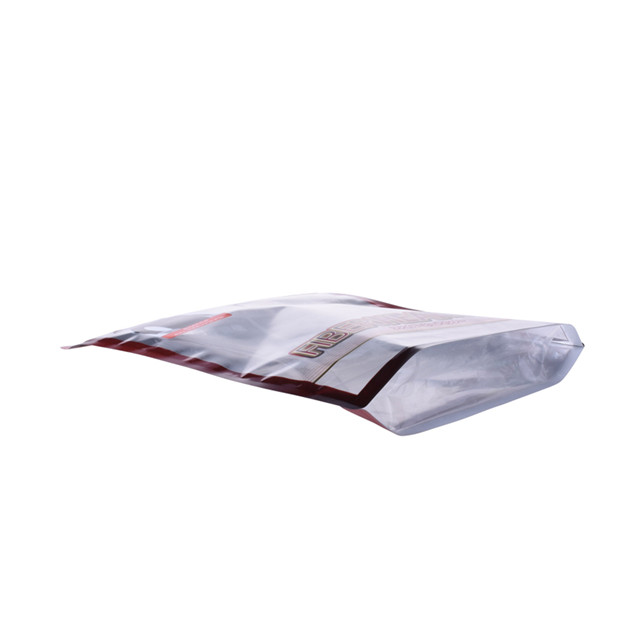 Biobased packaging PLA laminated flat bag with zipper