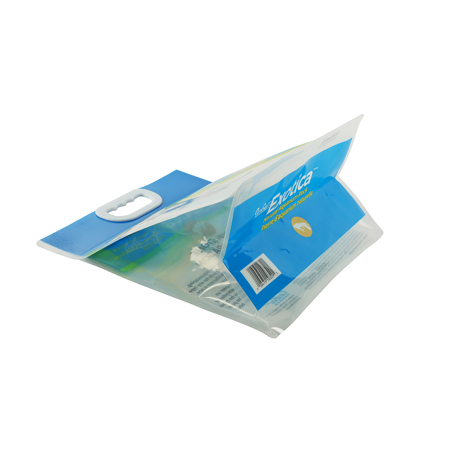 Gravure Printing Moisture Proof Customized Naturals Crystal River Sand Packaging Flat Bottom Bag
