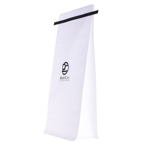 Eco Friendly Waterproof Box Bottom Coffee Pouch