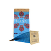 Block bottom coffee bag compostable packaging with valves