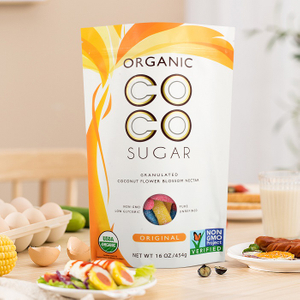 Recyclable Small Green Packing Toasted Coconut Bags