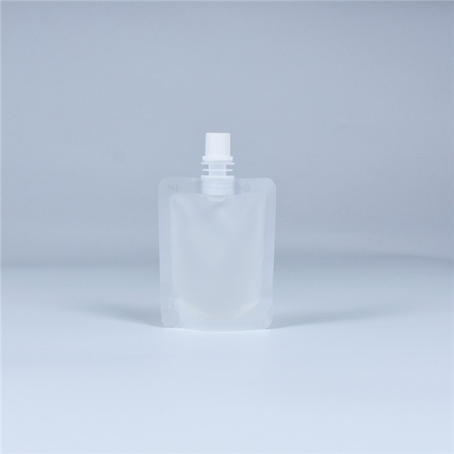 Recyclable green PE liquid bags spout pouch Eco friendly bags