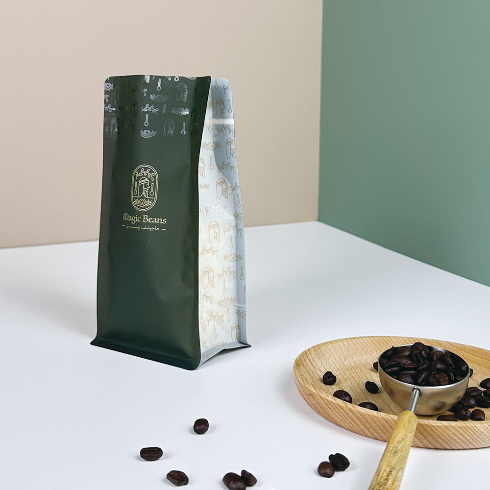 Soft-Touch-Finish Coffee Bag