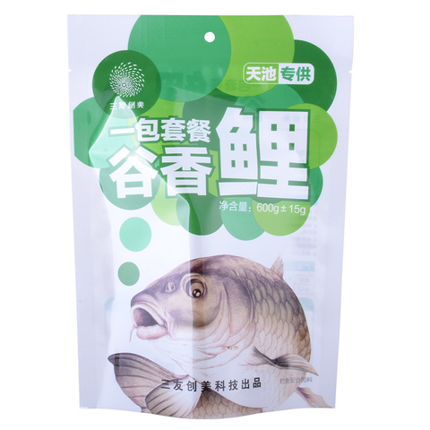 Creative Design Full Gloss Finish Food Bags Compostable Clear Zipper Pouch Gusset Bag Pet Food Packaging