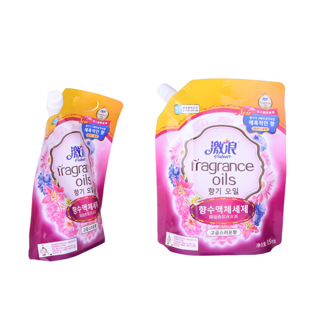 Exquisite Embossing wholesale spout pouch zipper spouted pouch detergent pouch