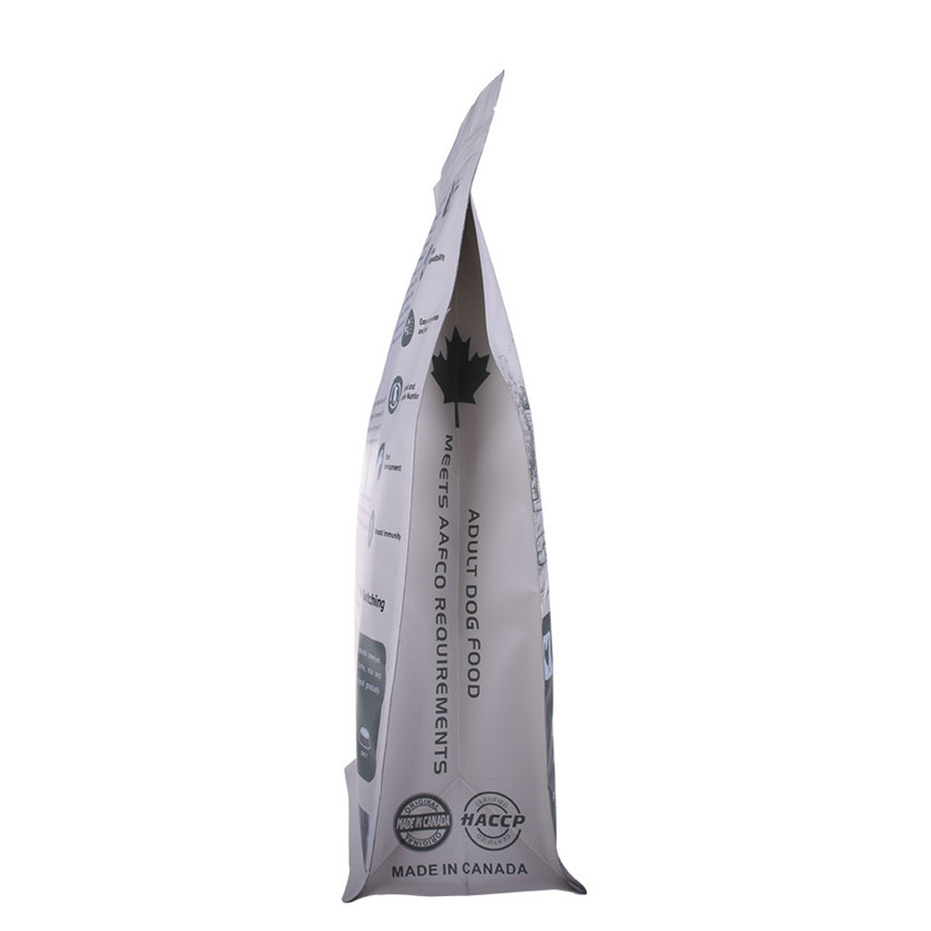 Custom Design Waterproof Biodegradable Stand Up Pouch Side Gusset Pouches Damaged Bag Dog Food