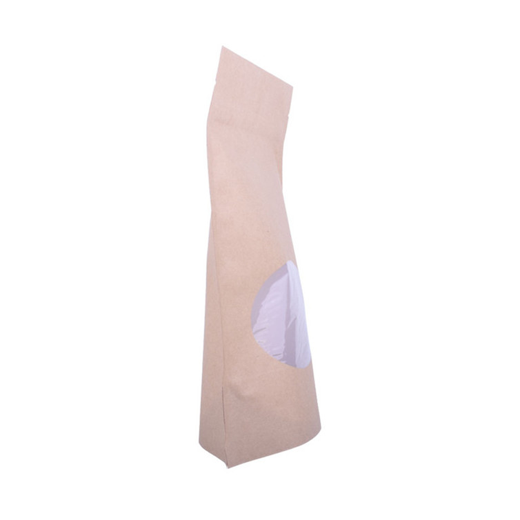 Food Grade Laminated Transparent Paper Bags For Food Takeaway Paper Bag With Ribbon Paper Envelope Packaging