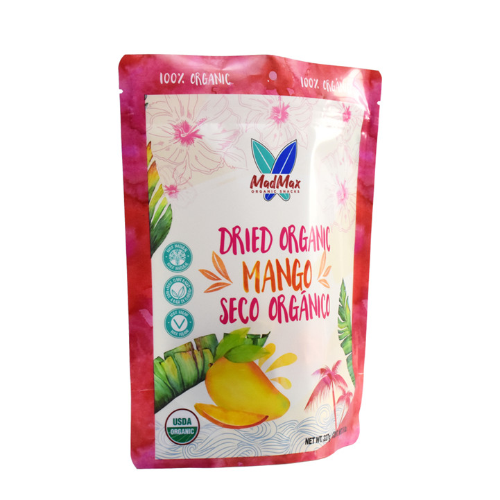 Renewable Customized Logo Sustainable Dried Fruit Snack Pouches Wholesale