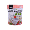 Matte printing side seal resealable plastic pouch oatmeal yellow bag Candy Bag Pouches