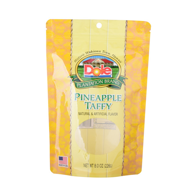 Custom print pouch gusset bag packaging poly bag for dry fruits paper bags with window