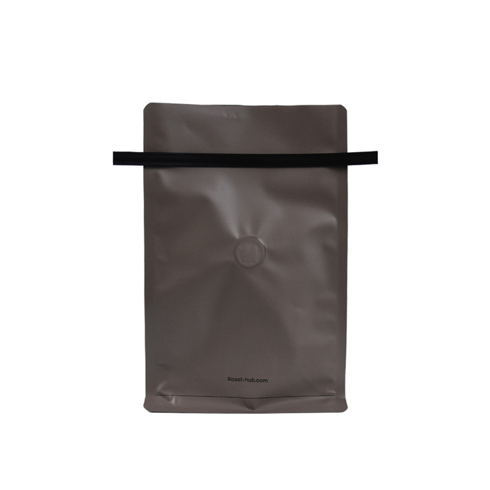 Heat Seal Soft Touch Food Ziplock Flat Bottom Coffee Bag Factory