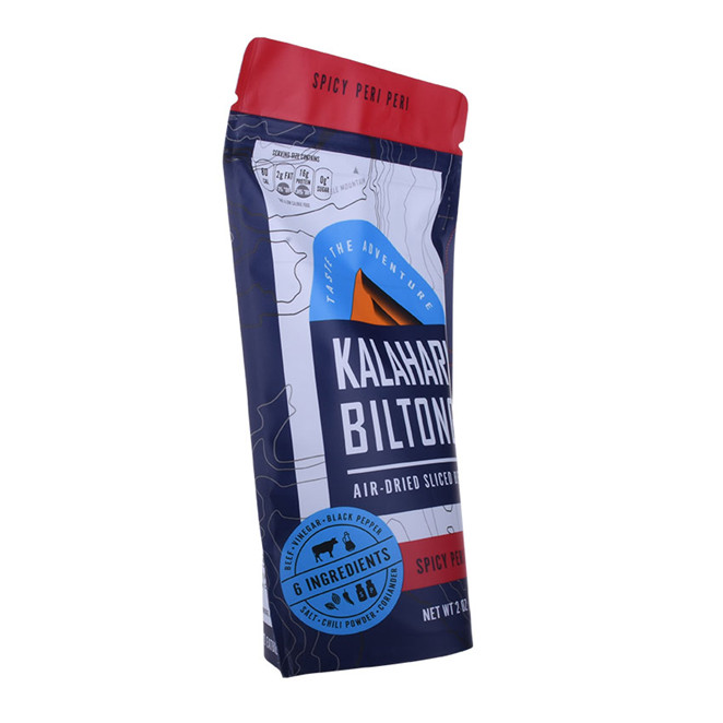 Sustainable Laminated plastic jerky bags by digital printing