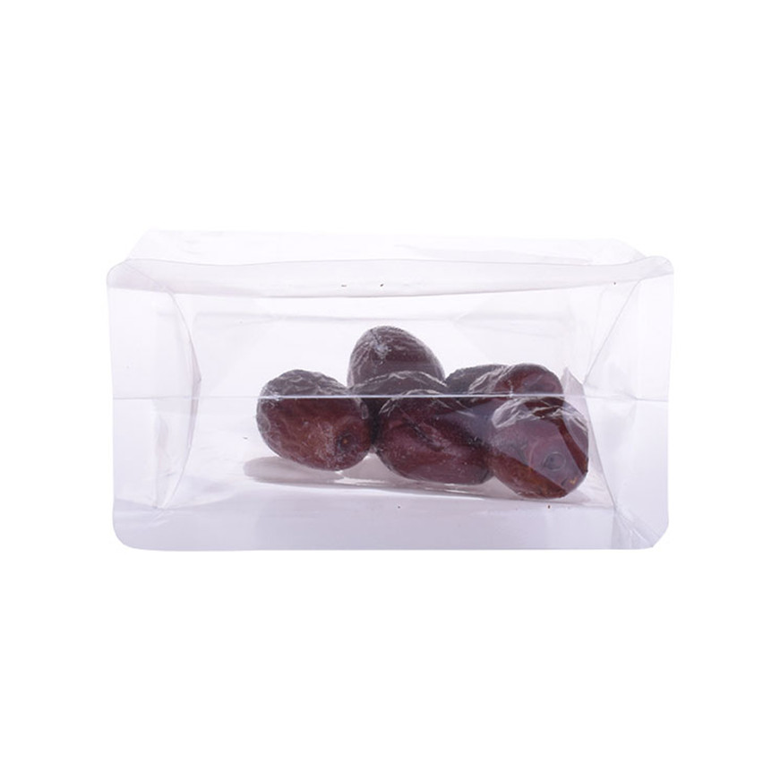 High Quality Compostable Biodegradable Flat Bottom Clear Food Bags Wholesale