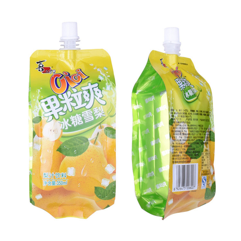 Flexible Packaging Custom Logo Low Price Stand Up Juice Packing Bag