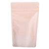 Resealable zipper china kraft paper bag with clear window to pack food