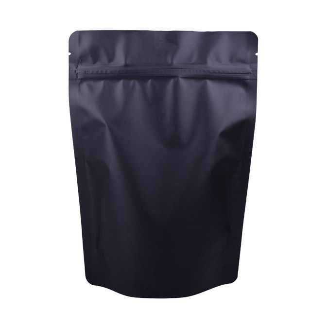 Exquisite Custom Heat Seal Recycle Moisture Proof Black Kraft Stand Up Pouches
