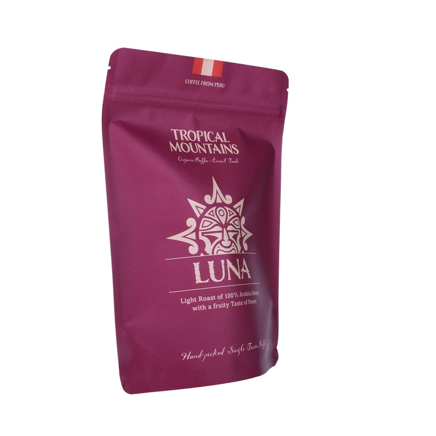 Compostable Creative Design Kraft Paper Stand Up Tea Bag Packing Wholesale