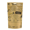 Custom zipper stand up pouch printing with clear window for dog treat packing