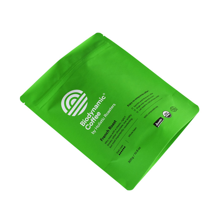 Excellent Quality Colorful Printing Full Matt FinishBiodegradable Clear Kraft Paper Pouch