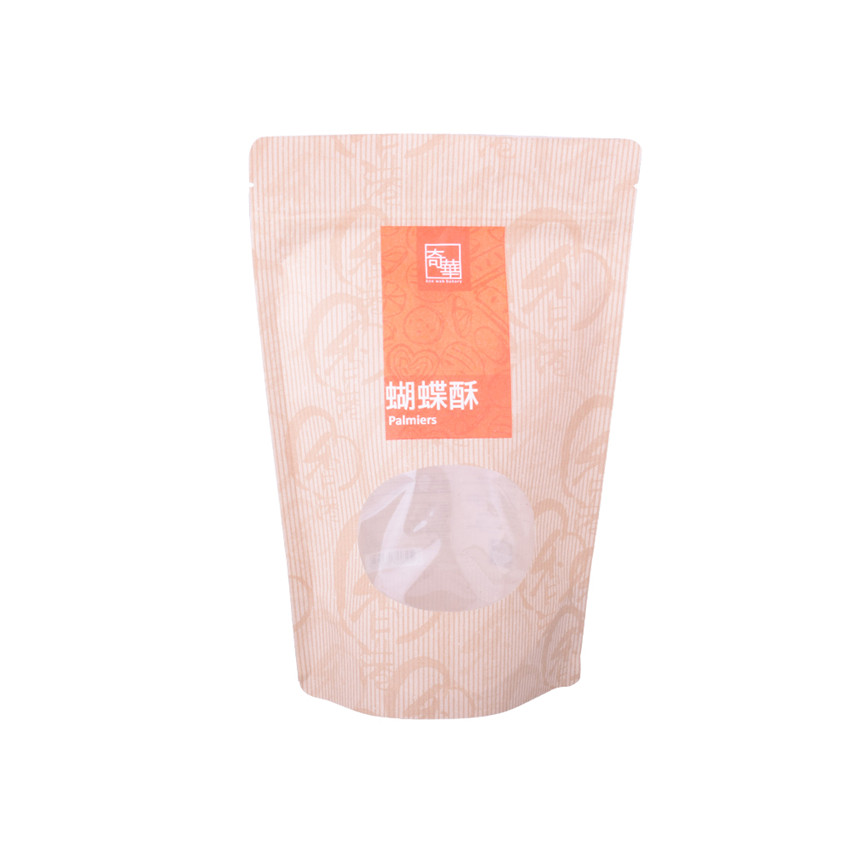 China Supplier Reclosable Ziplock Stand Up Pouches 100 Biodegradable Packaging Biscuit Packaging