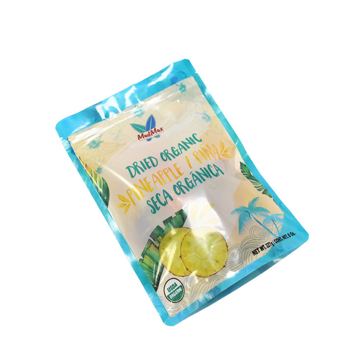 Eco Friendly Food Grade Gravure Printing Stand Up Packaging Snack Food