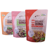Customized heat seal food bag zipper pouch laminated with oval window