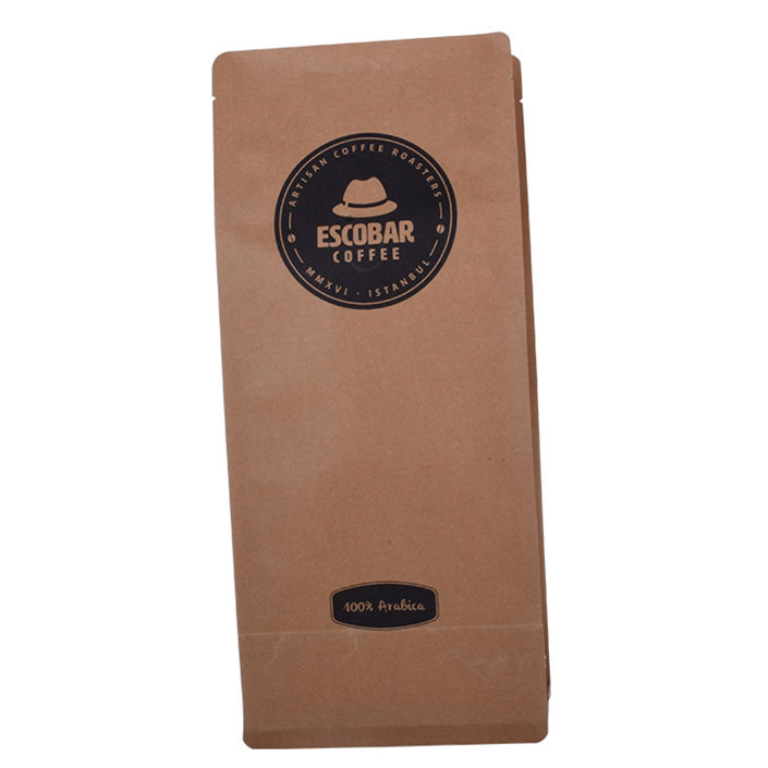 Compostable kraft paper eco friendly packaging melbourne coffee bags with valve