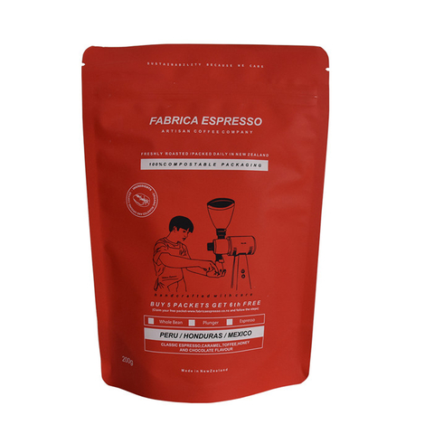 Biodegradable eco packaging wholesale for coffee packing standup doypack