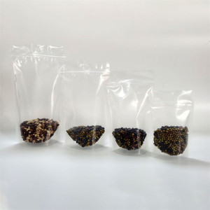 Top Quality Recyclable Food Grade Clear Stand Up Pouch Bags Wholesale