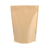 Customized Sustainable Kraft Paper Stand Up Resealable Ziplock Packaging China