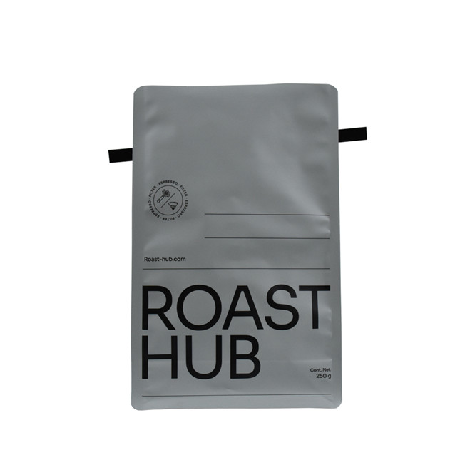 Customized Print Flat Bottom Eco Food Grade Tintie Packaging Manufacturer