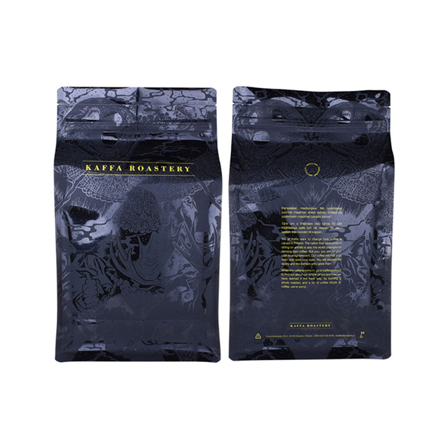 500g recyclcling coffee stand-up packaging with box bottom