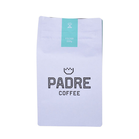 Packaging from 100% sugar cane material Coffee Pouches With Empty Air Valve