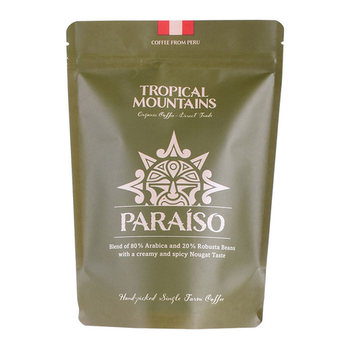 Food Grade Stand Up Plastic Pouches Custom Print Coffee Pouches 