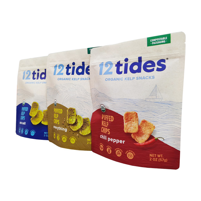 Customized Eco Friendly Bag for Dry Spices Packaging Bags Biodegradable And Compostable 