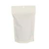 Transparent White Kraft Eco Stand Up Pouch with Zipper