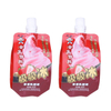 Plastic recyclable fruit jucie bag with spout pouch stand up