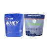 Wholesale stand up pouch nutrition whey protein bag with zipper