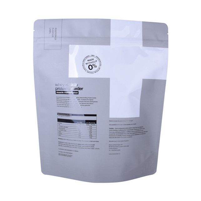 Custom recyclable bag for 900g whey protein powder